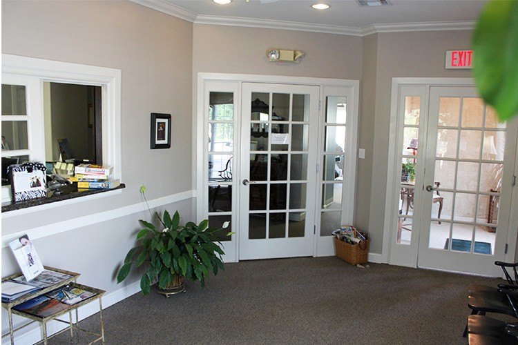 Welcoming dental office reception area